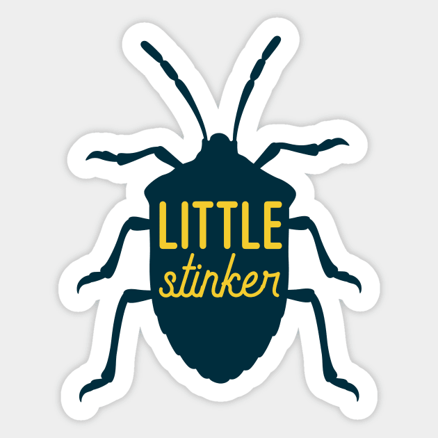 Little Stinker Sticker by oddmatter